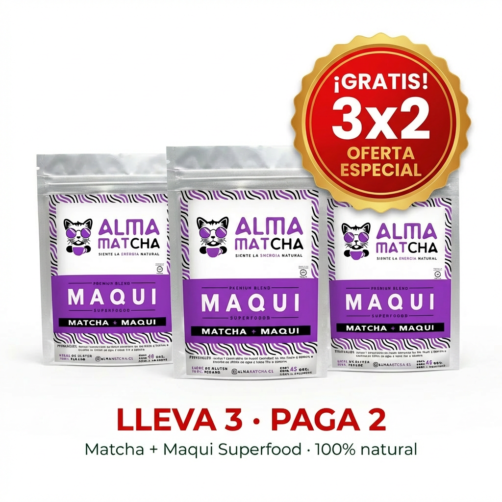 3✖️2 Matcha Maqui Superblend 45 g | MATCHA + MAQUI | 45 días de energía y antioxidantes