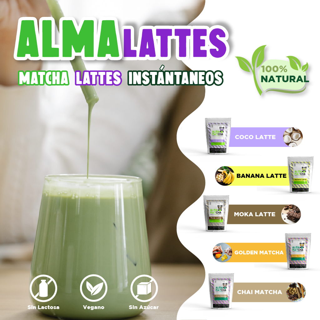 matcha lattes veganos instantaneos